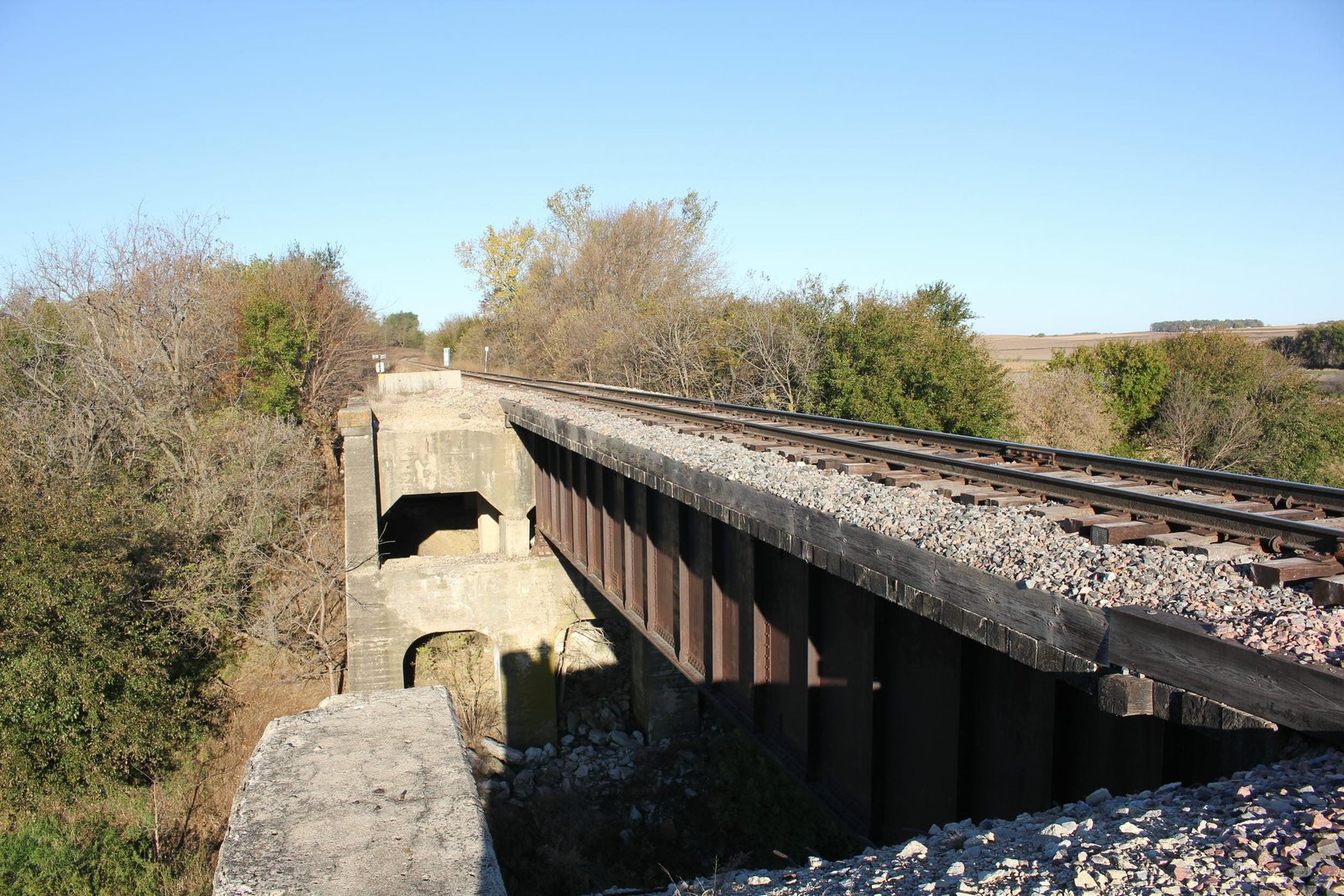 Looking west
